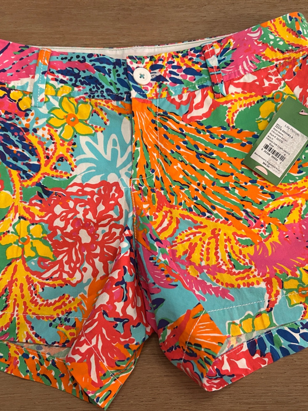 Callahan Shorts Vibrant Tropical Print Cotton Shorts - Multicolor